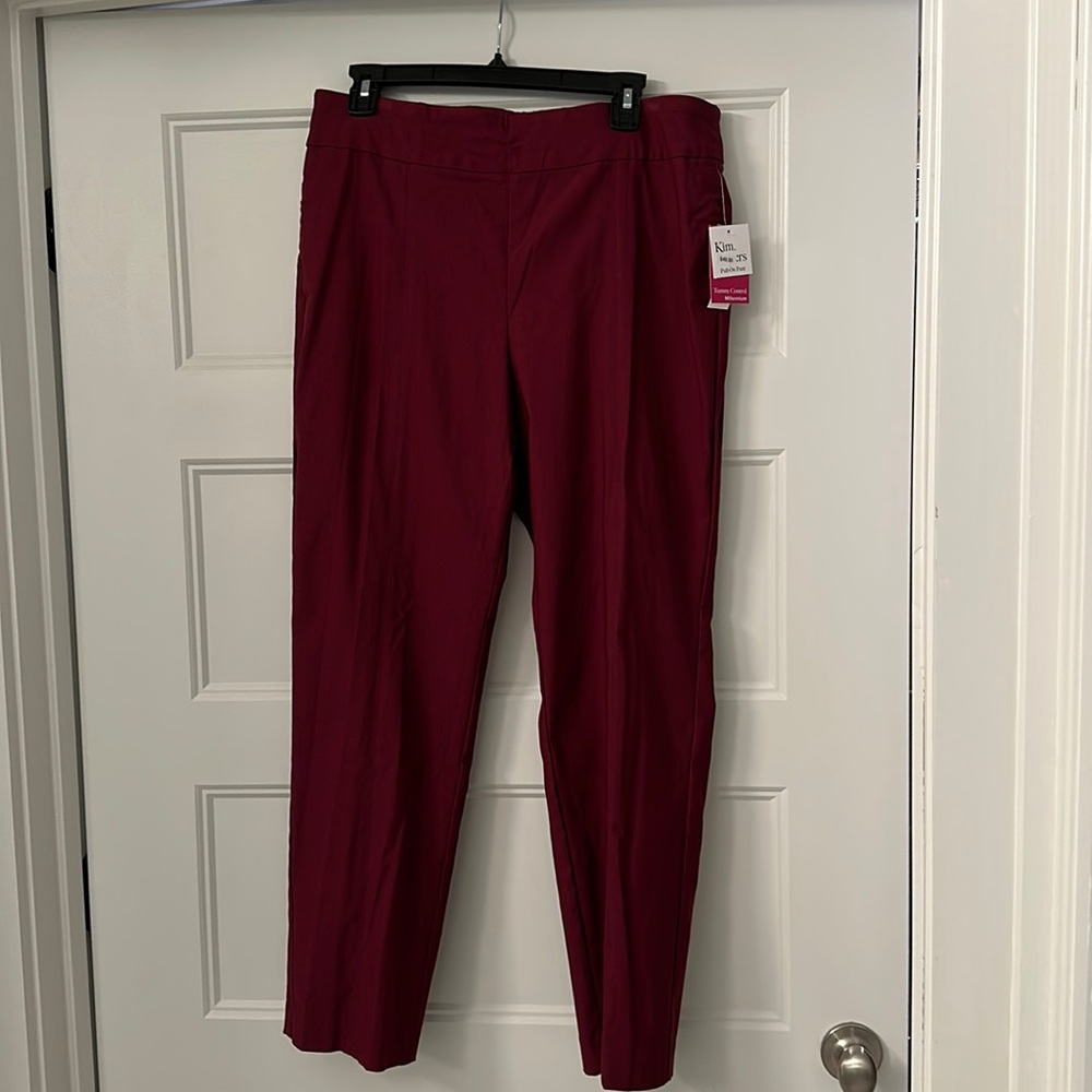 Kim Rogers straight legged pants.